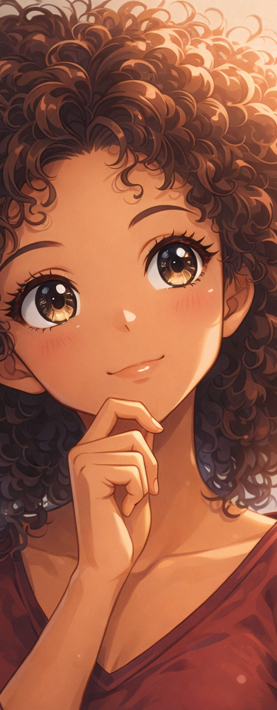 Transform this person into a detailed anime illustration, big expressive eyes, clean line art, vibrant colors, dramatic hair, soft cel shading, high quality anime art style similar to a feature film